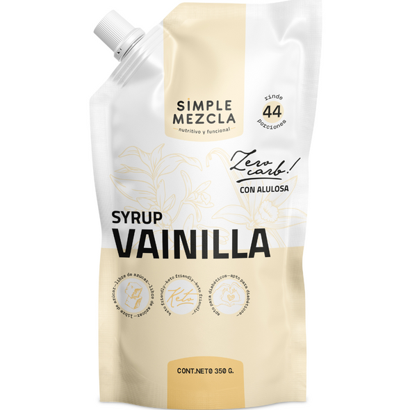 SYRUP ZERO CARB VAINILLA SIMPLE MEZCLA (350 gr)