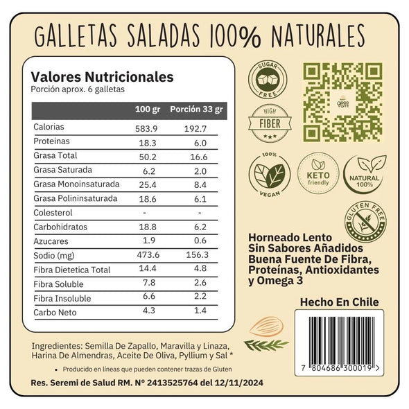 GALLETAS GOODBITE SEMILLAS ACEITE DE OLIVA