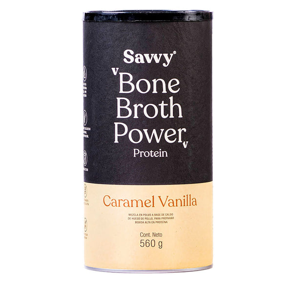 BONE BROTH POWDER SAVVY - CARAMEL VAINILLA