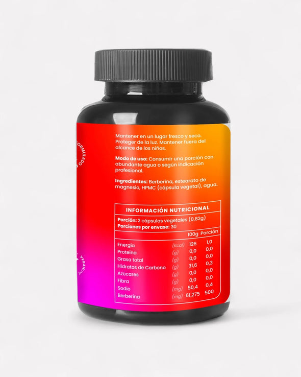 BERBERINA 500mg  ORTOMOLECULAR (60 CÁPS)
