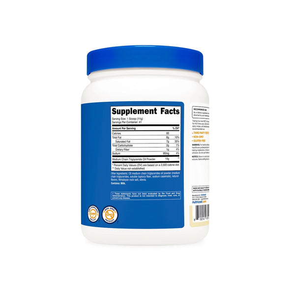 MCT C8 VAINILLA POWDER NUTRICOST (454 gr)