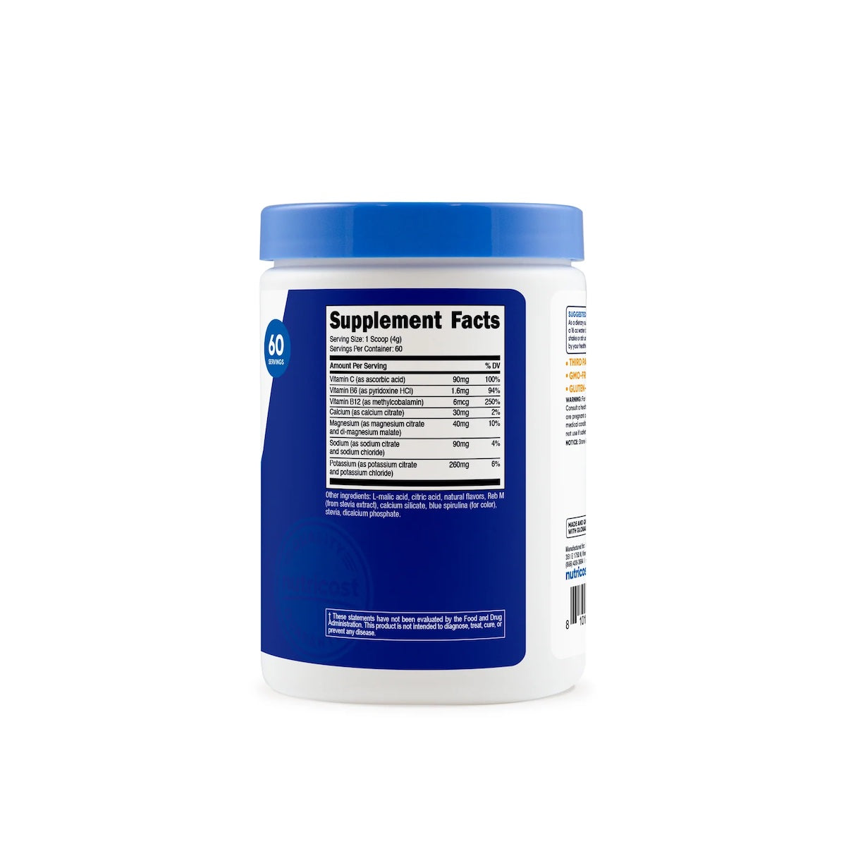 ELECTROLITOS RASPBERRY - NUTRICOST (234gr/60 porciones) – Keto Club