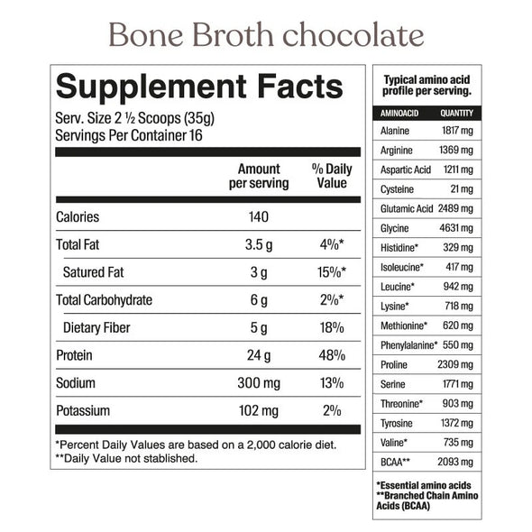 BONE BROTH POWDER SAVVY - CHOCOLATE
