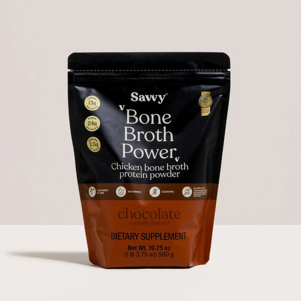 BONE BROTH POWDER SAVVY - CHOCOLATE