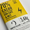 CHOCOLATE 70% CACAO CON CAFÉ + MCT