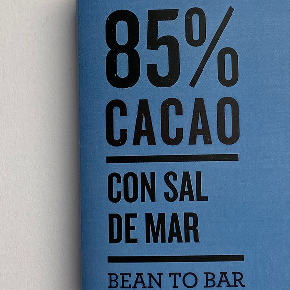 CHOCOLATE 85% CACAO CON SAL DE MAR