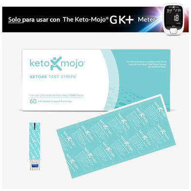 Kit de monitor de cetona y medidor de glucosa, kit de medidor de prueba  dual de azúcar en sangre y cetona con 10 tiras de prueba de cetonas, 10  tiras